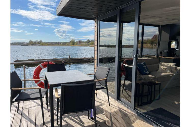Hausboot Fjord Ankerplatz Mit Biosauna In Schleswig Bagian luar foto