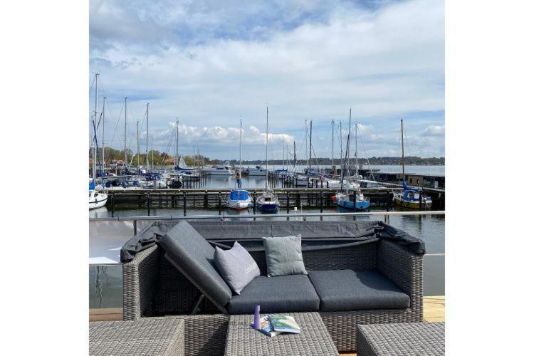 Hausboot Fjord Ankerplatz Mit Biosauna In Schleswig Bagian luar foto