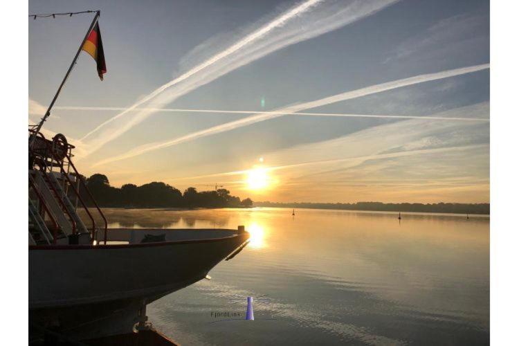 Hausboot Fjord Ankerplatz Mit Biosauna In Schleswig Bagian luar foto
